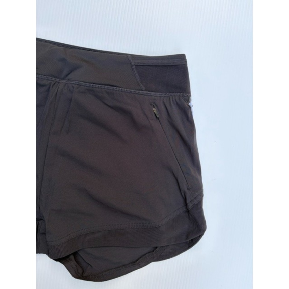 Kyodan Womens Race Mini Running Shorts Size Med Black Zipper Pockets Lined - Picture 7 of 16